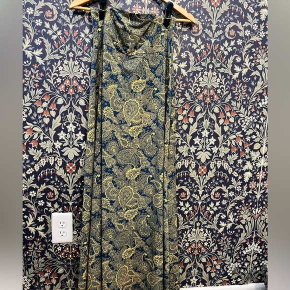 LuLaRoe Dresses & Skirts - LuLaRoe Blue and Gold Paisley Dress